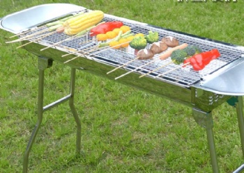  Stainless steel high foot barbecue oven	