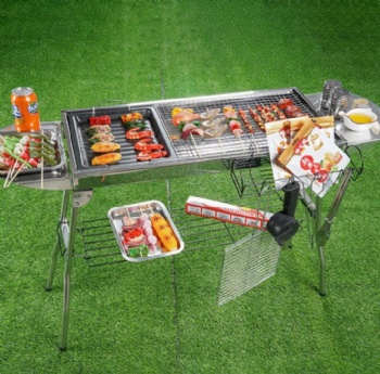  Stainless steel high foot barbecue oven	