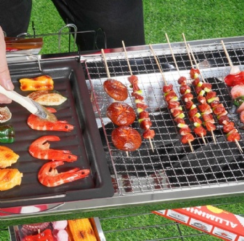  Stainless steel high foot barbecue oven	