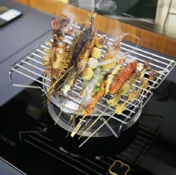  Gas range barbecue oven	