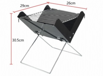  X-type foldable and easy to carry outdoor leisure barbecue grill barbecue grill portable	