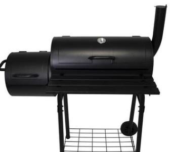 Son mother outdoor barbecue grill grill courtyard charcoal barbecue grill grill box