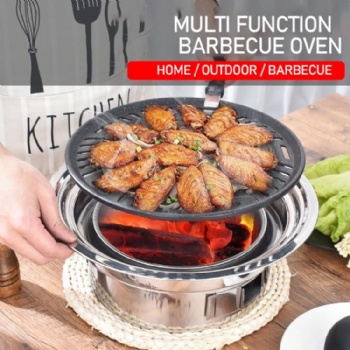  Korean round barbecue oven	